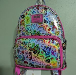 Lisa Frank holographic loungefly iridescent mini backpack out of production